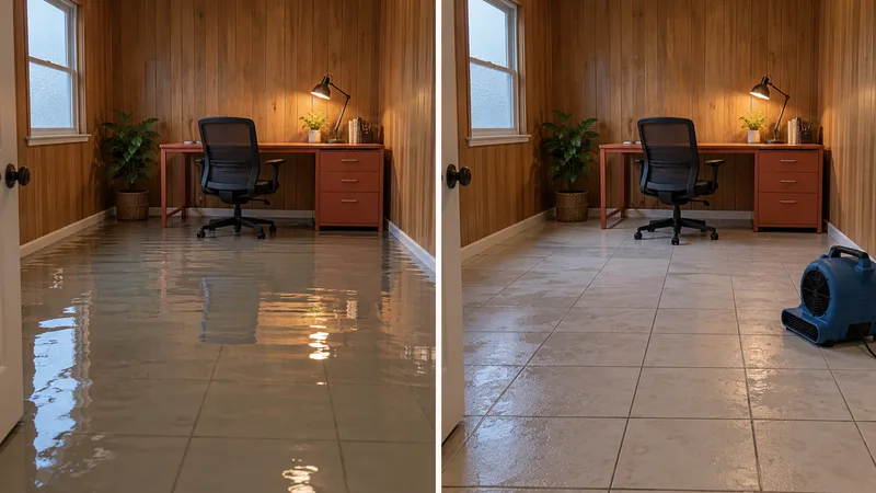Conceptual before and after bulk water extraction in La Porte