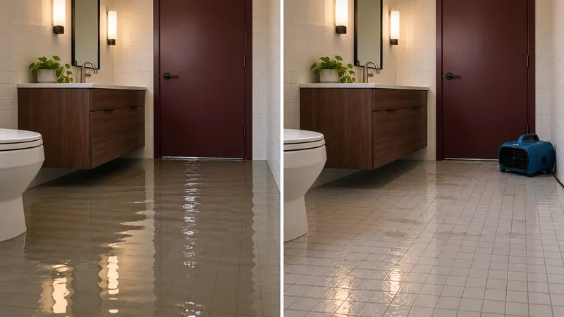 Conceptual before and after bulk water extraction near Little Cedar Bayou Park